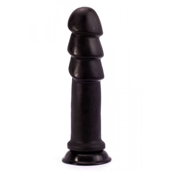 Anaal Rimpels Dildo XXL 26 x 6,5 cm Zwart