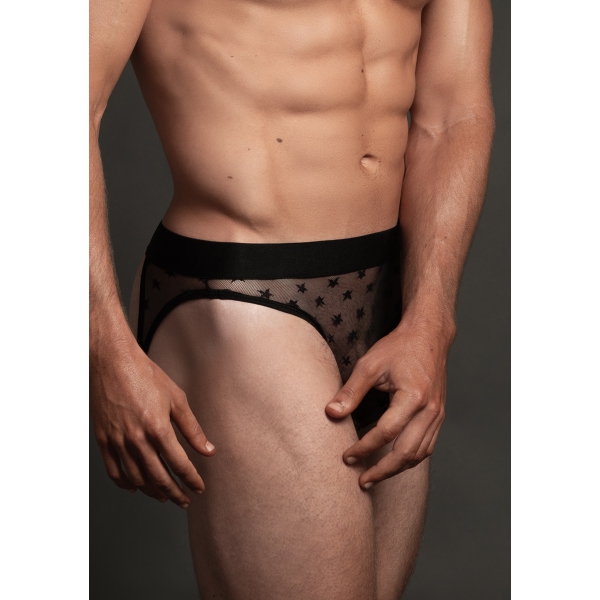 Star Thin Jockstrap Zwart