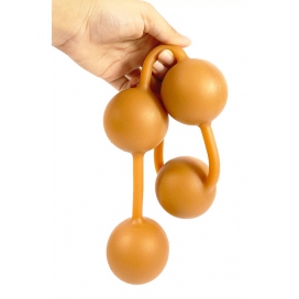 AnalMasterBalls Boules anales en silicone Ass Orange 50 x 5.5cm