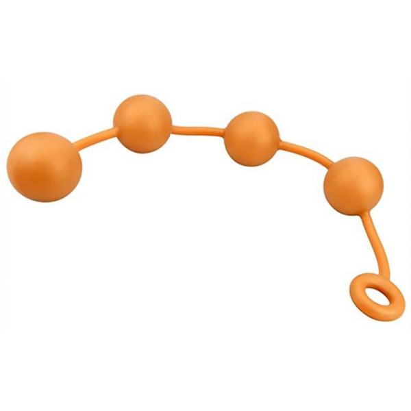 Boules anales en silicone Ass Orange 50 x 5.5cm