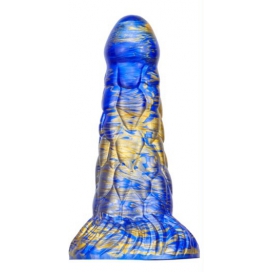 MetallicAnal Dildo Cyrix 15,5 x 6 cm blu-oro
