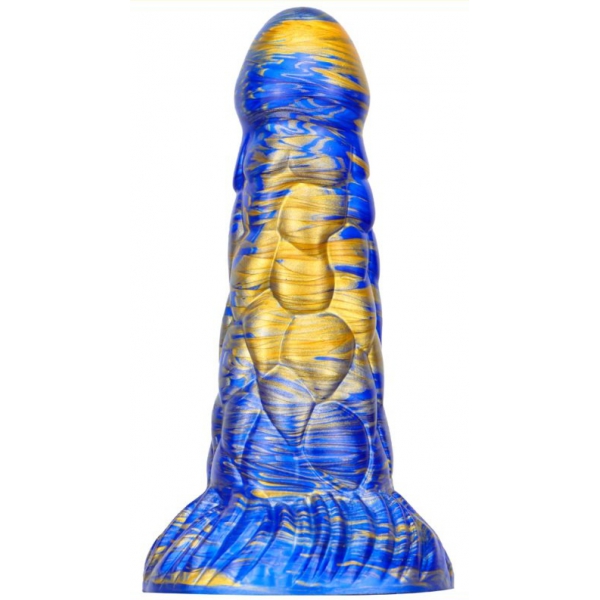 Dildo Cyrix 15,5 x 6cm Azul-Dourado