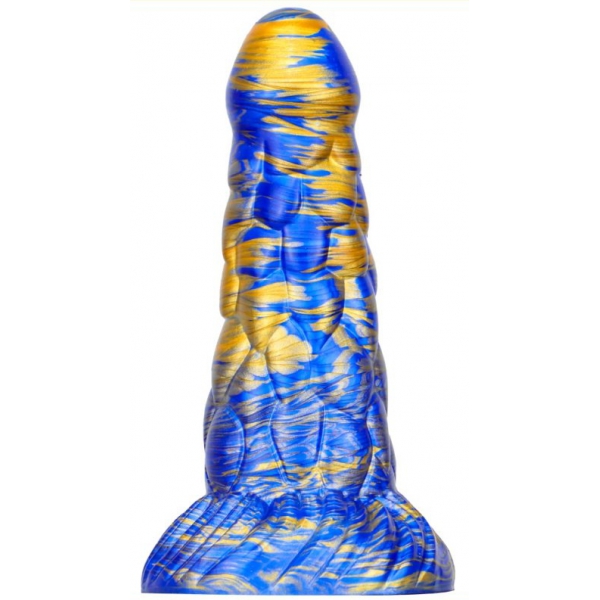 Dildo Cyrix 15.5 x 6cm Blue-Gold