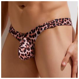 Mini Leopard Thong para homens