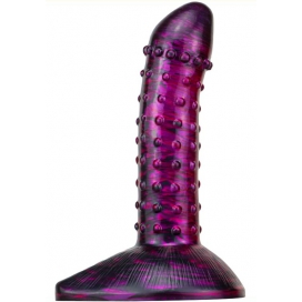 MetallicAnal Dildo Fantasia Saperli 16 x 4,5 cm Viola-Nero