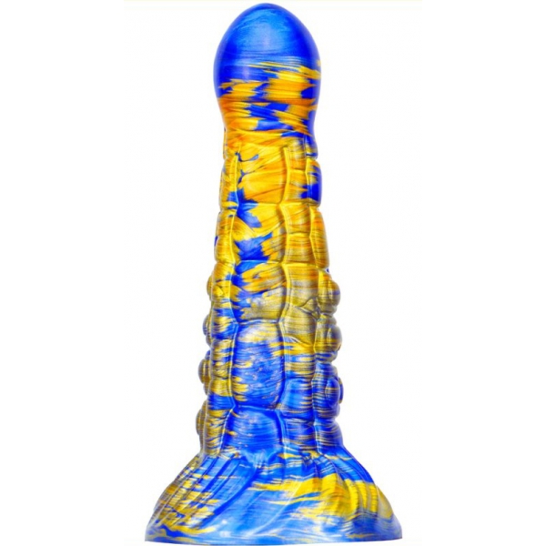 Fantasy Ninja Dildo 16 x 5.2cm Blue-Gold