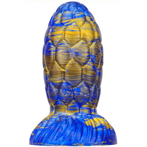 Warnax Consolador Huevo de Dragón 13 x 7cm Azul-Dorado