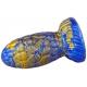 Gode Oeuf de Dragon Warnax 13 x 7cm Bleu-Doré