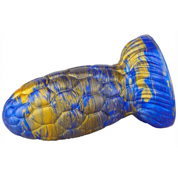 Warnax Dragon Egg Dildo 13 x 7cm Blue-Gold