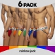 Rainbow Addicted 6 Pack Jockstraps