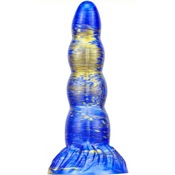 Consolador Fantasy Scopio 17 x 5cm Azul-Oro