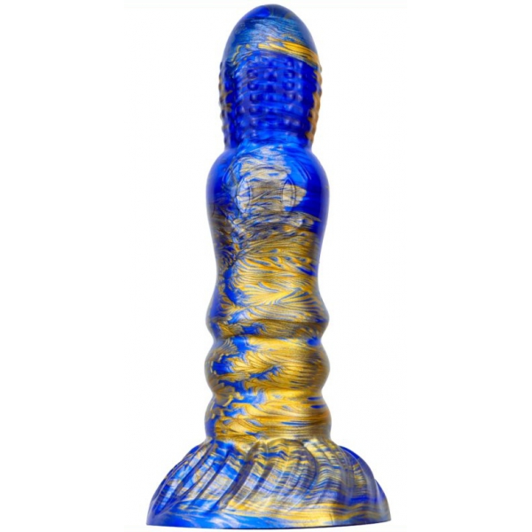 Dildo Fantasy Peern 17 x 4.7cm Blau-Gold