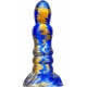 Fantasie Peern Dildo 17 x 4.7cm Blauw-Goud