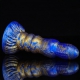 Fantasie Peern Dildo 17 x 4.7cm Blauw-Goud