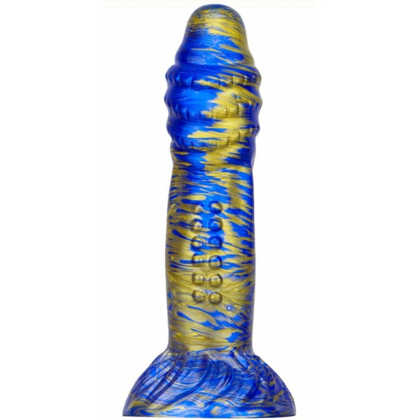 Consolador Fantasy Croq 19 x 5cm Azul-Oro