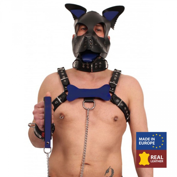 PUPPY BEEN IN BLAUW LEER