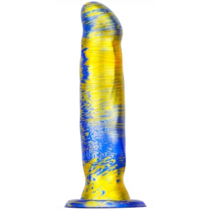 MetallicAnal Fantasie Dildo Marbex 19 x 4cm Blauw-Goud