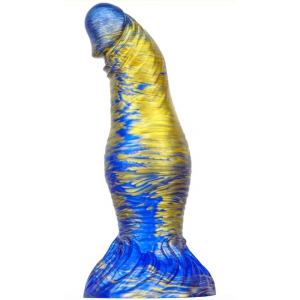 MetallicAnal Dildo Fantasia Duxel 17 x 6cm Azul-ouro