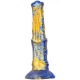 Dildo Joll 23 x 5,5cm Azul-Dourado