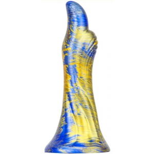 MetallicAnal Fantasie Dildo Dukix 14 x 4,4cm Blauw-Goud