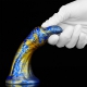 Fantasie Dildo Dukix 14 x 4,4cm Blauw-Goud