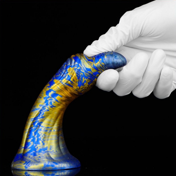 Fantasy Dukix 14 x 4.4cm Dildo Blau-Gold