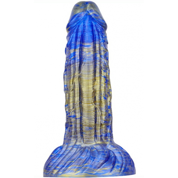 Consolador Fantasy Gentax 16 x 5cm Azul-Oro