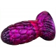 Dildo a forma di uovo di drago Warnax 13 x 7 cm viola-nero