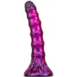 MetallicAnal Consolador Fantasy Bamspin 15 x 3.3cm Morado-Negro