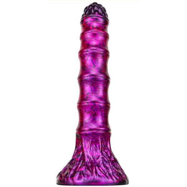 Consolador Fantasy Bamspin 15 x 3.3cm Morado-Negro