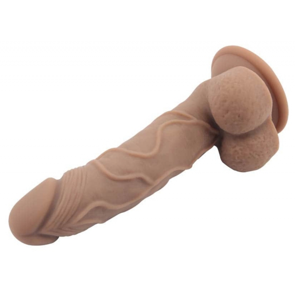 Realistische dildo Naked Legend Labour 15 x 3,5cm Bruin