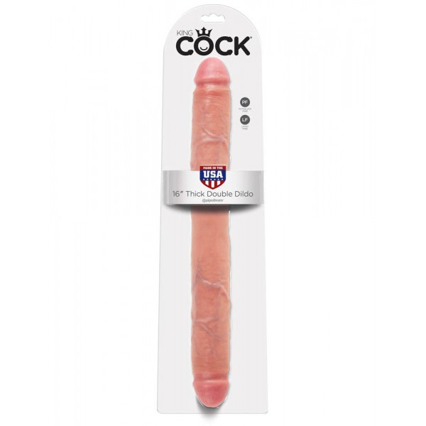 Dildo King Cock duplo 41 x 4,6 cm Cadeira