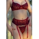 Conjunto Florissa 4 Peças Vermelho