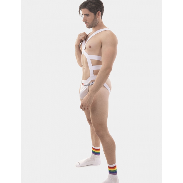 Elastic harness ELON White