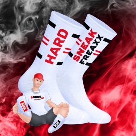 Chaussettes blanches Hard Play Sneakfreaxx