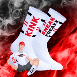 Kink Play Sneakfreaxx white socks