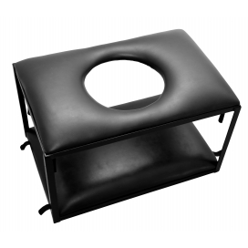 Chaise BDSM Queening Chair, en bois, métal et polyuréthane. + 6 accessoires bdsm