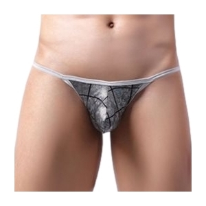 MenSexyWear Fio dental sexy Discoteca Nocturna Prata