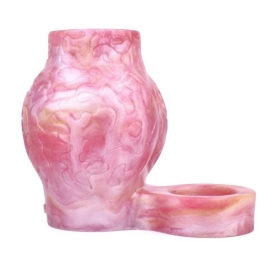 PINKALIEN Silicone Cock & Ball Sleeve PINK S