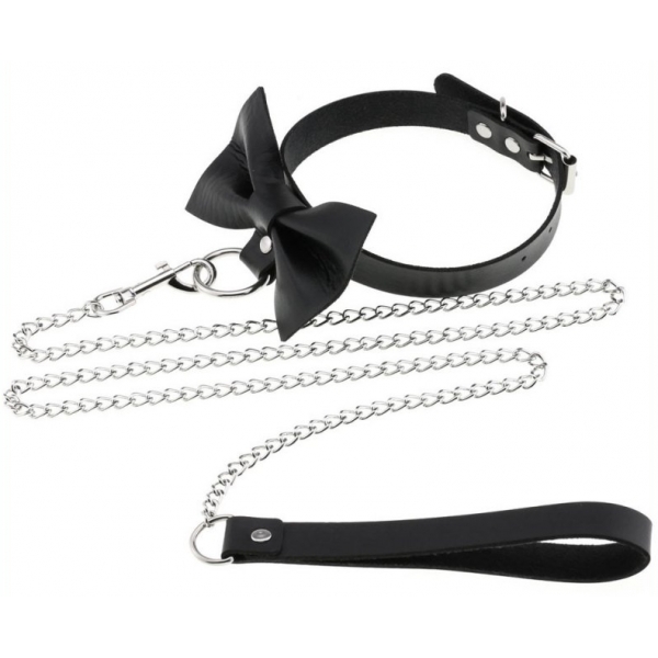 Bow Leash Collar BLACK