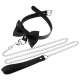 Bowy Slave Collar Lead Black