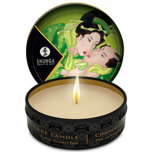 Shunga Massage Candle Green Tea