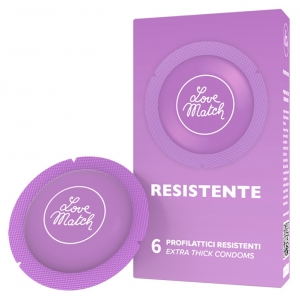 Love Match Resistente Condooms x6