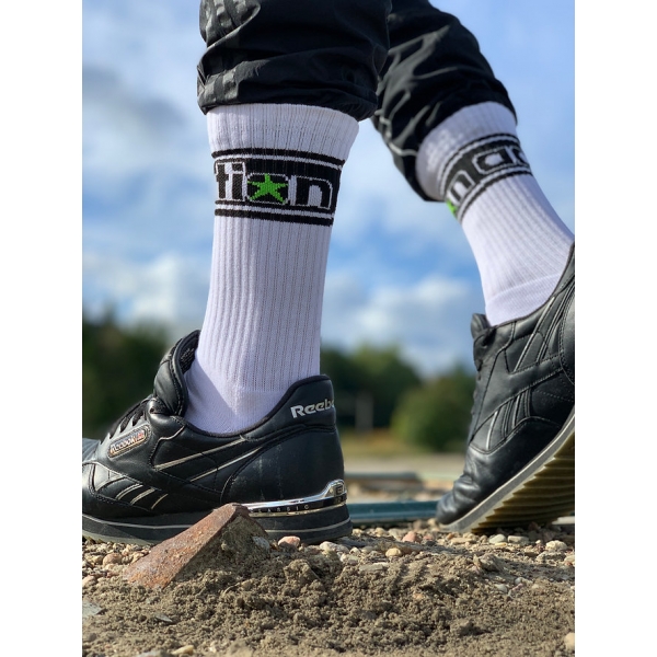 addiction Socks "sporty black-black"