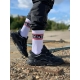 Chaussettes blanches Sporty Addiction Liserés rouges