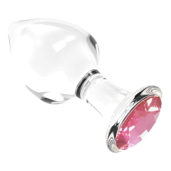 Plug Glasschmuck Diamond Glassy M 7.5 x 3.4cm