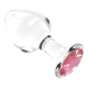 Glas Jewel Plug Diamond Glassy L 8,5 x 4cm