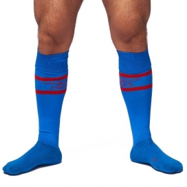 Hohe Socken Urban Football Socks Blau-Rot