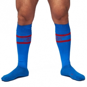 Mr B - Mister B Urban Football Socks Blue-Red