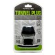 Ass Tunnel Plug Silicone Black Large 7.6 x 6.2 cm